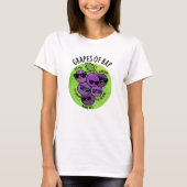 druiven van Rap Funny Fruit Pun T-shirt (Voorkant)