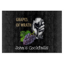 Druiven van toorn. Literair thema. Bewerkbare naam