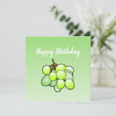 Druiven Verjaardag Kaart (Staand voorkant)