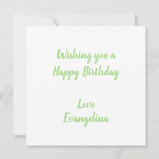 Druiven Verjaardag Kaart (Achterkant)