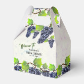 Druiven Vineyard Mediterranean Garden Wedding Bedankdoosjes (Voorkant Zijde)