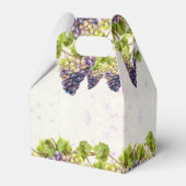 Druiven Vineyard Mediterranean Garden Wedding Bedankdoosjes (Achterkant)