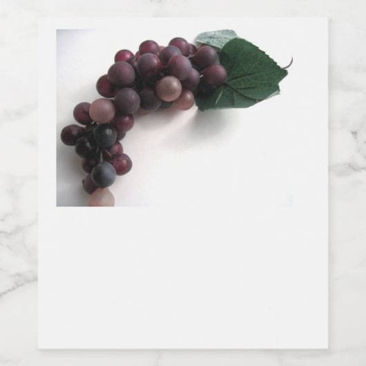 Druiven Voedsel en Drank Etiket Set (Enkel label)