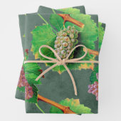 druiven voor groen en Paars op wijnstokken Inpakpapier Vel (In situ)