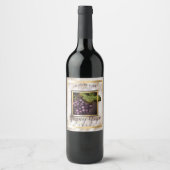 Druiven voor tafelgebruik rode wijn wijn etiket (Voorkant)