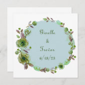 Druiven voor wijnbloemen Persoonlijk Rood Wit Kaart (Voorkant / Achterkant)