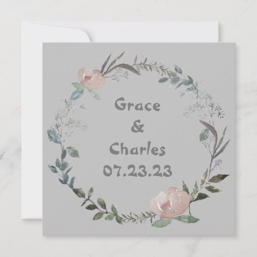 Druiven voor wijnbloemen Persoonlijk Rood Wit Kaart (Voorkant)