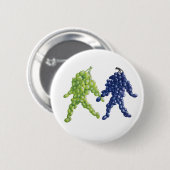 Druiven vrienden ronde button 5,7 cm (Voorkant /achterkant)
