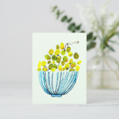Druiven waterverf Art Fruit Briefkaart (Staand voorkant)