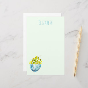 Druiven waterverf Art Fruit Briefpapier