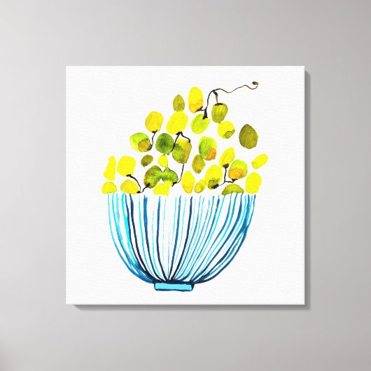 Druiven waterverf Art Fruit Canvas Afdruk (Voorkant)