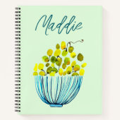Druiven waterverf Art Fruit Notitieboek (Voorkant)