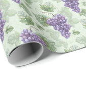 Druiven Waterverf, Fruit Naadloos Patroon. Cadeaupapier (Rol Hoek)