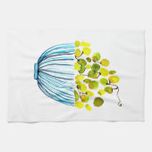 Druiven waterverf fruitillustratie theedoek (Horizontaal)