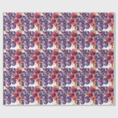 druiven Waterverf herfst Kaart Cadeaupapier (Vlak)