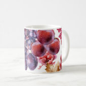 druiven Waterverf herfst Kaart Koffiemok (Voorkant rechts)