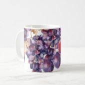 druiven Waterverf herfst Kaart Koffiemok (Voorkant links)
