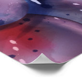  druiven Waterverf herfst Kaart Poster (Hoek)