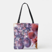  druiven Waterverf herfst Kaart Tote Bag (Achterkant)