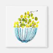 Druiven waterverf schattig fruit magneet (Voorkant)
