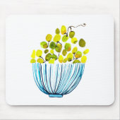 Druiven waterverf schattig fruit muismat (Voorkant)