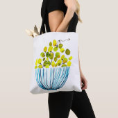 Druiven waterverf schattig fruit tote bag (Dichtbij)