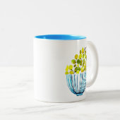 Druiven waterverf schattig fruit tweekleurige koffiemok (Voorkant rechts)