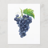 Druiven. Waterverf schilderen Flyer (Voorkant)