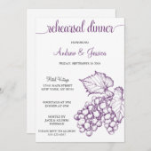  druiven Weddenverhogende repetitie Kaart (Voorkant / Achterkant)