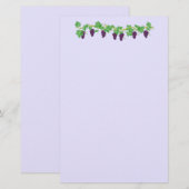 Druiven Wijn Briefpapier (Voorkant / Achterkant)