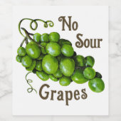 Druiven Wijn / Drink Label Etiket (Enkel label)