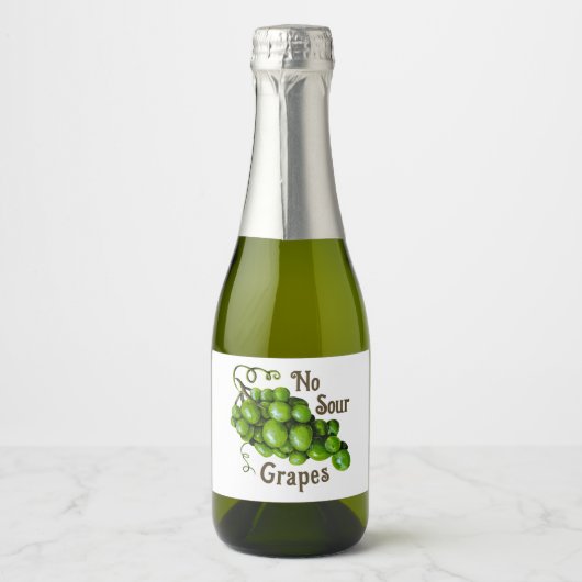 Druiven Wijn / Drink Label Sparkling Wijnetiket (Voorkant)