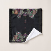 Druiven, wijn en kaarsen bad handdoek (Wasdoekje)