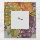 druiven wijn etiket (Enkel label)