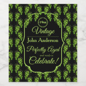 Druiven Wijnfles Drink Label Wijn Etiket (Enkel label)