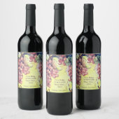 Druiven Wijnfles Etiket | Boutique Winery & Evenem (Flessen)