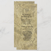 Druiven Wijngaard Elegant Huwelijksprogramma Evene Programmakaart (Voorkant / Achterkant)