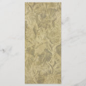 Druiven Wijngaard Elegante Trouw Bruidsmenu Menu (Achterkant)