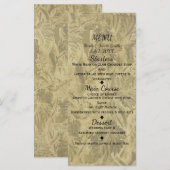 Druiven Wijngaard Elegante Trouw Bruidsmenu Menu (Voorkant / Achterkant)
