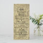 Druiven Wijngaard Elegante Trouw Bruidsmenu Menu (Staand voorkant)