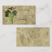 Druiven Wijngaard Elegante Trouwtafel Zitplaatsen Plaatskaartje (Voorkant / Achterkant)