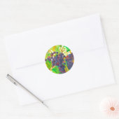 Druiven Wijngaard Fruit of the Vine Autumn Ronde Sticker (Envelop)