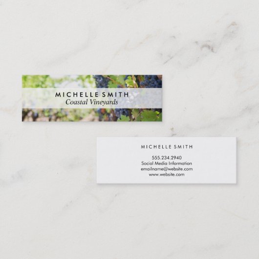 Druiven | Wijngaard Mini Visitekaartje (Voorkant / Achterkant)