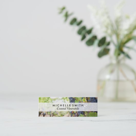 Druiven | Wijngaard Mini Visitekaartje (Staand voorkant)