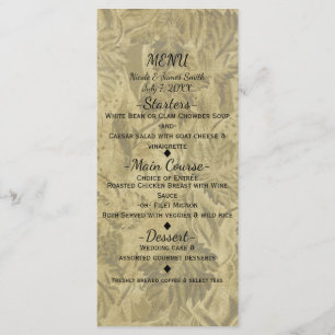 Druiven Wijnstok Elegant Trouw Bruidsmenu Menu
