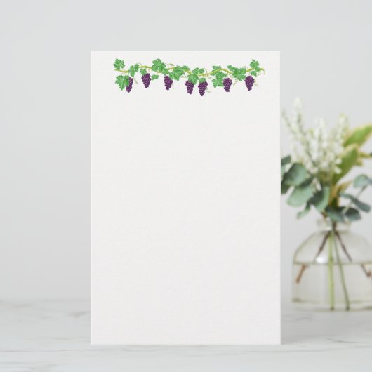 Druiven Wing Papierwaren Papier (Staand voorkant)