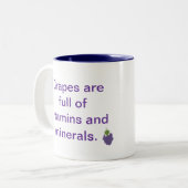 Druiven zitten vol met Vitamins & Mineralen Mokken (Voorkant links)