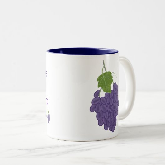 Druiven zitten vol met Vitamins & Mineralen Mokken (Voorkant rechts)