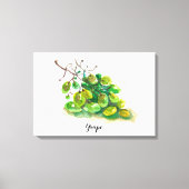 Druivenaquarel schilderen. canvas afdruk (Voorkant)