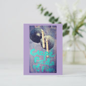 Druivenballen van Fire Collage Briefkaart (Staand voorkant)